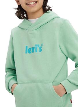 Sweat Levis Logo Pull Vert pour Garçon