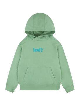 Sweat Levis Logo Pull Vert pour Garçon
