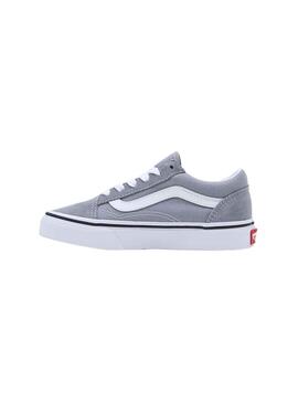 Baskets Vans Old Skool Gris Fille et Garçon Petit