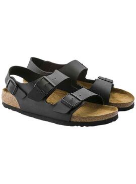 Sandales Birkenstock Milano Noire pour Femme