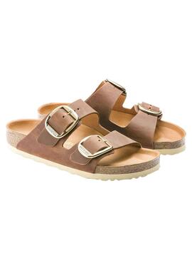 Sandales Birkenstock Big Buckle Brun pour Femme