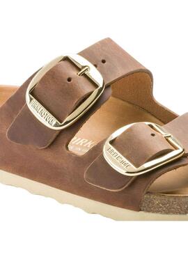 Sandales Birkenstock Big Buckle Brun pour Femme