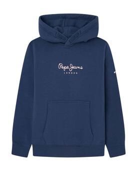Sweat Pepe Jeans Eddie Bleu pour Garçon