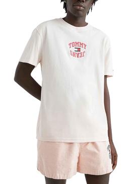 T-Shirt Tommy Jeans Arched Blanc pour Homme