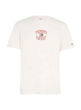 T-Shirt Tommy Jeans Arched Blanc pour Homme