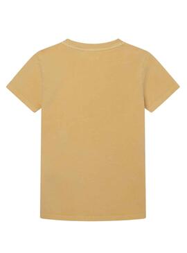 T-Shirt Pepe Jeans Davide Ocre pour Garçon