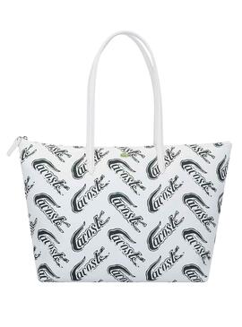 Sac à main Lacoste Printed Blanc pour Femme