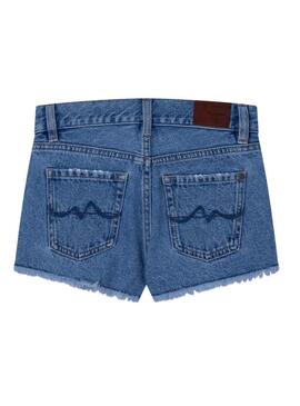 Shorts Pepe Jeans Patty Bleu pour Fille