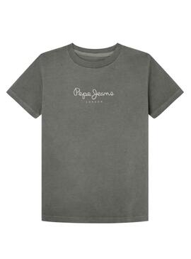 T-Shirt Pepe Jeans Davide Gris pour Garçon