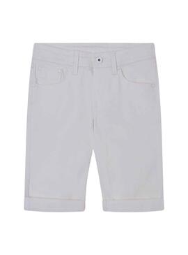 Bermudas Pepe Jeans Becket Blanc pour Garçon