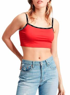 Haut Levis Zoey Crop Rouge Femme