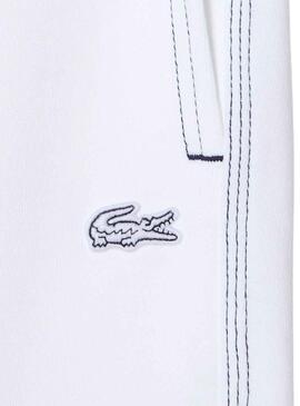 Bermudas Club Lacoste Blanc pour Homme