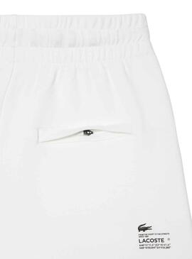 Shorts Lacoste Style Blanc pour Femme
