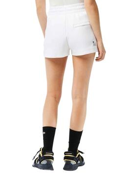 Shorts Lacoste Style Blanc pour Femme