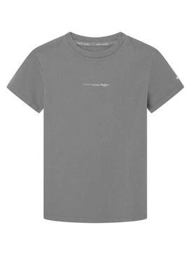 T-Shirt Pepe Jeans Davide Gris pour Garçon