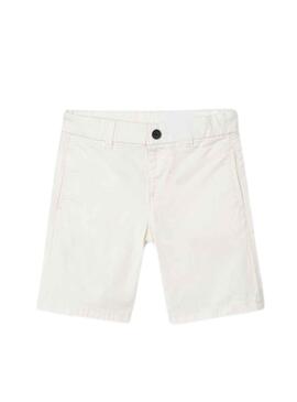 Bermuda Mayoral Chino Sarga Basic Blanc Garçon