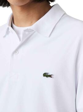 Polo Lacoste Bord Blanc pour Homme