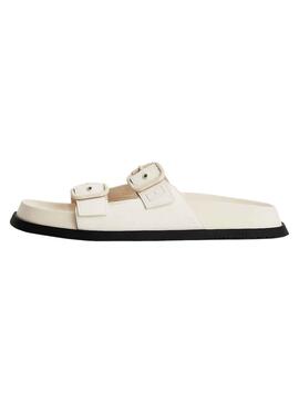 Sandales Tommy Jeans Fancy Beige pour Femme