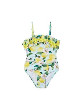 Slip de bain Mayoral Printed Jaune pour Fille