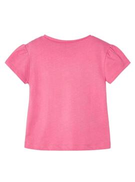 T-Shirt Mayoral Broderie Calado Rosa pour Fille