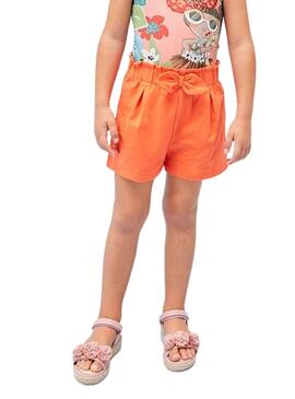 Set 2 Shorts Mayoral Orange pour niña