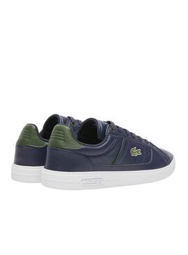 Baskets Lacoste Europa Pro Bleu Marine pour Homme