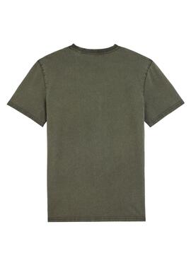 T-Shirt Klout Basic Dyed Vert Coton Biologique