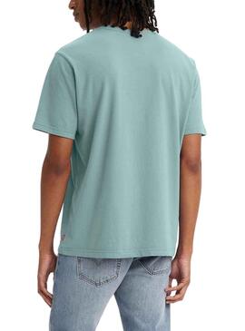 T-Shirt Levis Strauss Turquesa pour Homme