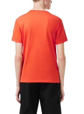 T-Shirt Lacoste Sport Orange pour Homme