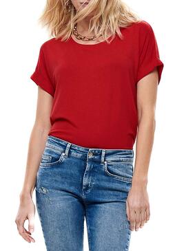 T-Shirt Only Moster Rouge Femme