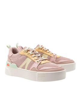 Baskets Lacoste L002 Rose pour Femme