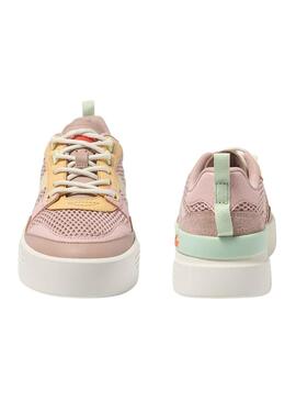 Baskets Lacoste L002 Rose pour Femme