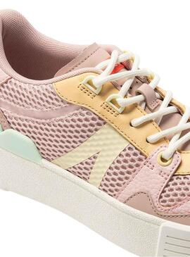Baskets Lacoste L002 Rose pour Femme