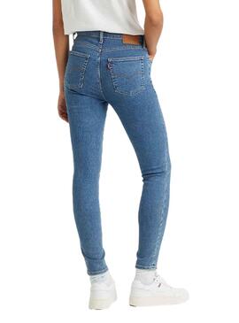 Pantalon Jeans Levis 721 High Rise Bleu Femme