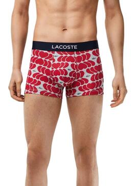 Slip Lacoste Casual Rouge pour Homme