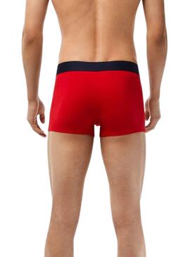 Slip Lacoste Casual Rouge pour Homme