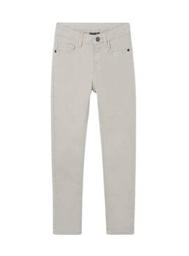 Pantalon Mayoral Slim Fit Basique Gris pour Garçon