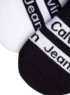 Chaussettes Calvin Klein Footie High Noire Homme