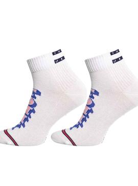 Chaussettes Tommy Jeans Quarter Blanc Unisexe