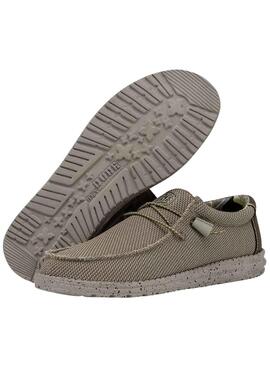 Baskets Hey Dude Wally Sox Brun pour Homme
