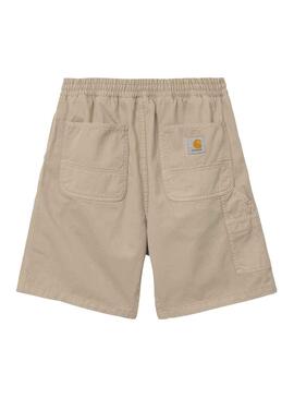 Bermudas Carhartt Flint Beige pour Homme