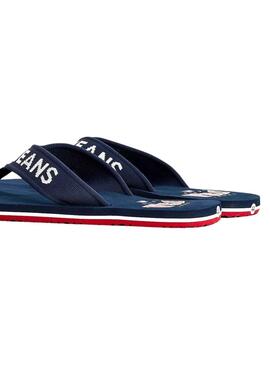Flip flops Tommy Jeans Logo Tape Bleu Marine pour Homme