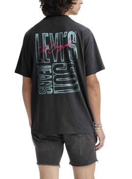 T-Shirt Levis 501 Vintage Noire pour Homme