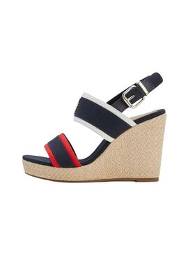 Sandales Tommy Hilfiger Contrast Bleu Marine Femme