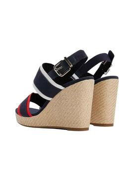 Sandales Tommy Hilfiger Contrast Bleu Marine Femme