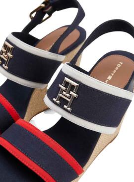 Sandales Tommy Hilfiger Contrast Bleu Marine Femme