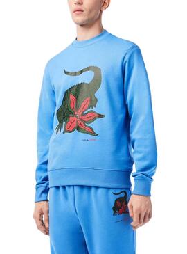 Sweat Lacoste Netflix Stranger Things Bleu