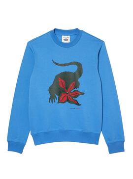 Sweat Lacoste Netflix Stranger Things Bleu