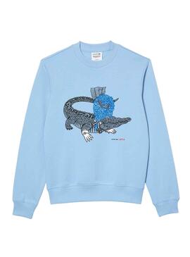 Sweat Lacoste Netflix Bridgerton Bleu Claro