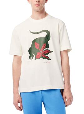 T-Shirt Lacoste Netflix Stranger Things Beige